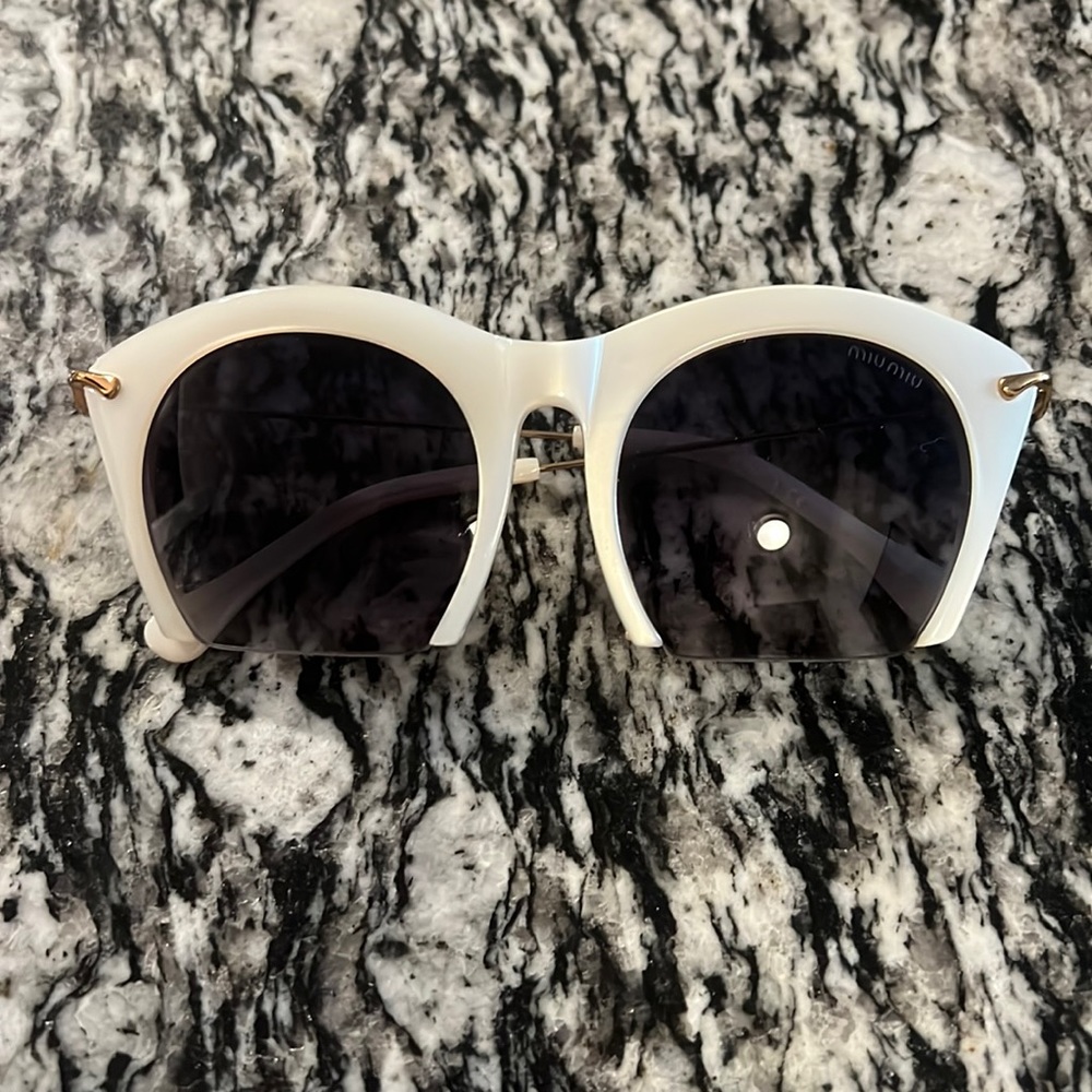 Miu Miu Sunglasses- Pearl cutoff